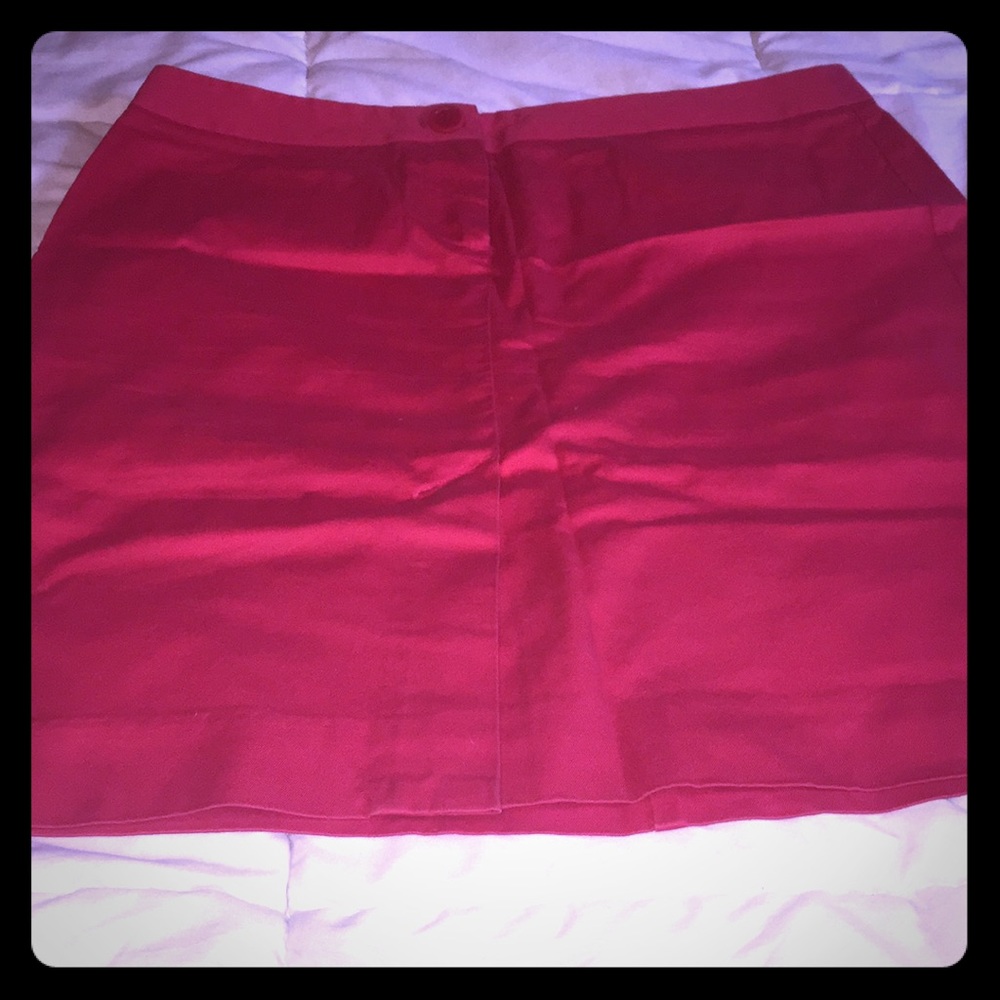 2/$15 J CREW Cotton skirt Hot Pink Tangerine